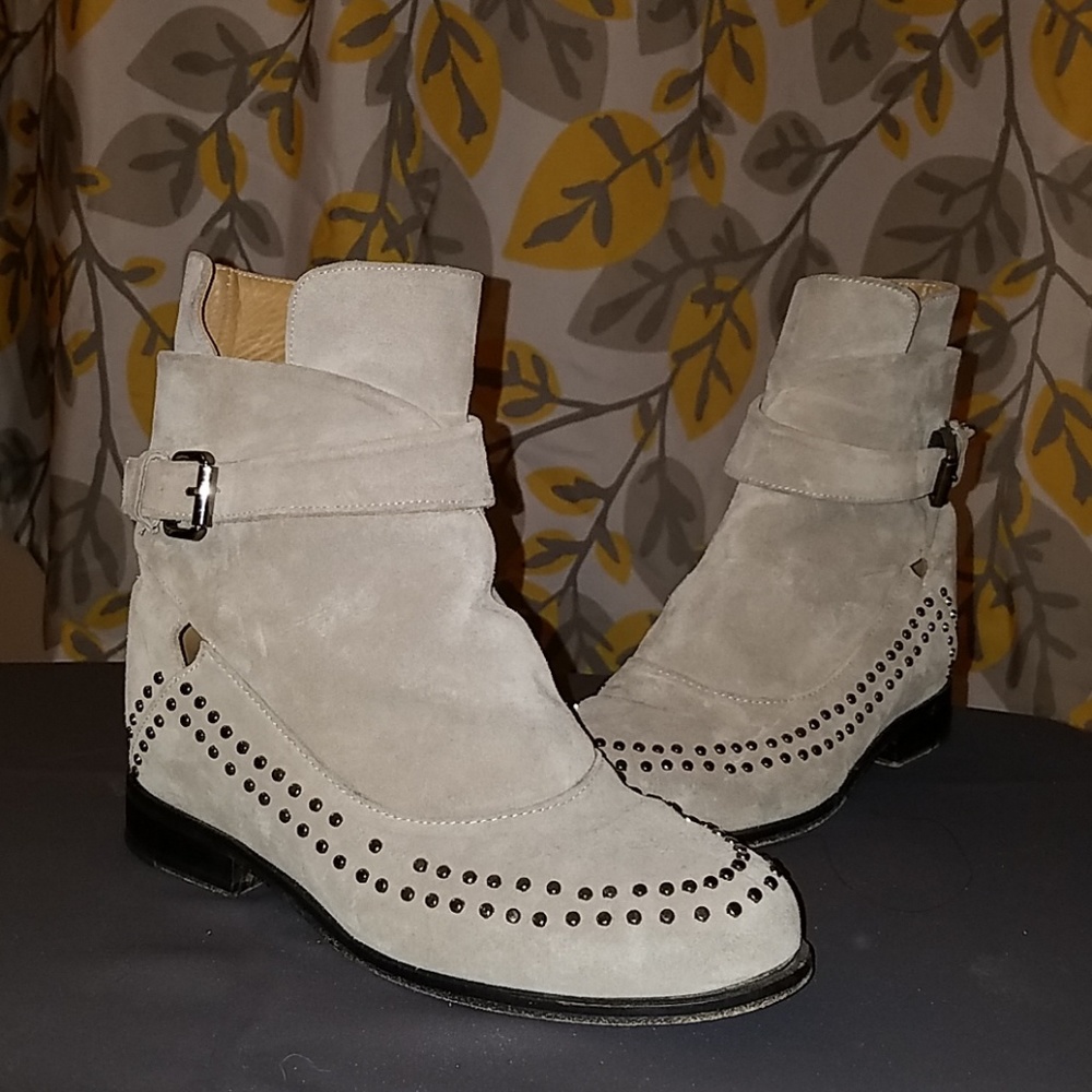 Thakoon Addition suede studded boots 37